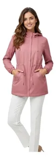 CORTA VIENTO MUJER PARKA LIVIANA PREMIUM CHAQUETA GORRO IMPE H2 - 2