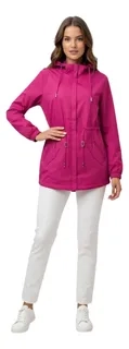 CORTA VIENTO MUJER PARKA LIVIANA PREMIUM CHAQUETA GORRO IMPE H2 - 2