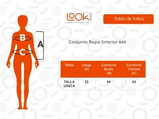 LENCERIA 2 CONJUNTOS ROPA INTERIOR SOSTEN+CALZON 4 PIEZAS 666 - 2
