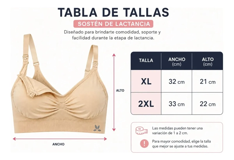 PACK 3 SOSTEN DE LACTANCIA SOSTEN MATERNAL ELASTICADO 054 - 10