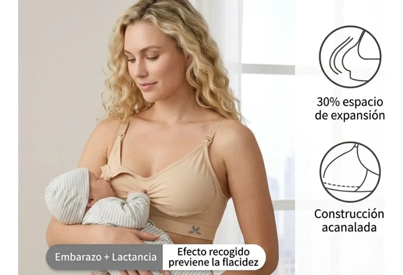 PACK 3 SOSTEN DE LACTANCIA SOSTEN MATERNAL ELASTICADO 054 - 5