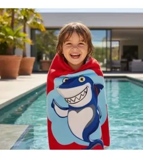 PACK 3 TOALLAS DE BAÑO, PLAYA PISCINA CAPUCHA NIÑOS DISEÑOS. SURTIDO NIÑAS - 1