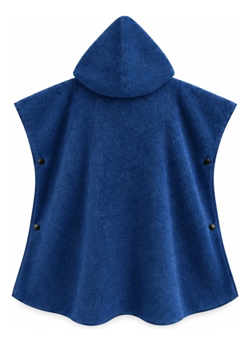TOALLA DE PLAYA Y DE BAÑO CON CAPUCHA, SECADO RAPIDO. AZUL 380 - 8