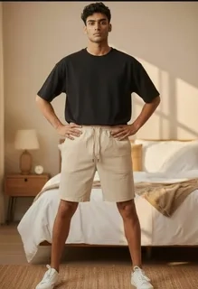 PANTALON CORTO HOMBRE LINO. SHORT PREMIUM LIVIANO, CASUAL 7148 - 1