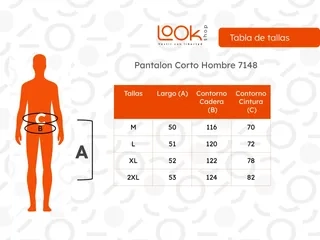 PANTALON CORTO HOMBRE LINO. SHORT PREMIUM LIVIANO, CASUAL 7148 - 6