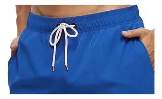 TRAJE DE BAÑO HOMBRE FORRO MALLA. SHORT PLAYA. COLORES LISOS 006 - 2