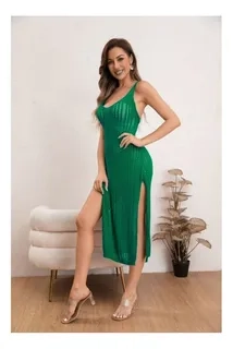 MAXI VESTIDO PLAYA TEJIDO, CAIDA EN PUNTA, TIPO MACRAME. 8058 - 1