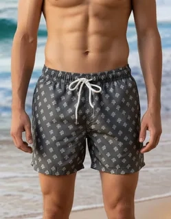 TRAJE DE BAÑO HOMBRE FORRO MALLA. PANTALON CORTO 9001 - 2