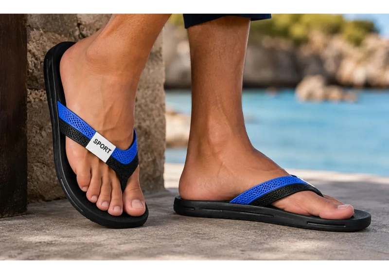 CHALAS HOMBRES HAWAIANAS GOMA SUELA EXTRA CONFORTABLE DUCHA 144 - 3