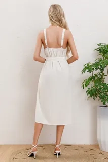 VESTIDO MUJER LARGO, BOTONES CON CINTURON. EXCELENTE CALIDAD 3337 - 3