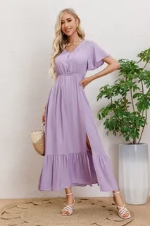 VESTIDO LARGO VISCOSA MUJER, MAXI VESTIDO 3328 - 1