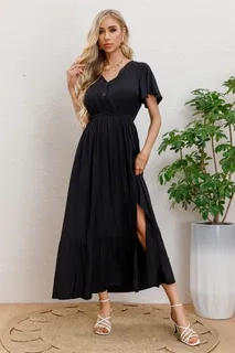 VESTIDO LARGO VISCOSA MUJER, MAXI VESTIDO 3328 - 1
