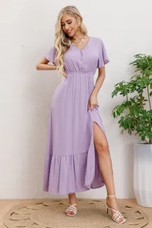 VESTIDO LARGO VISCOSA MUJER, MAXI VESTIDO 3328 - 2