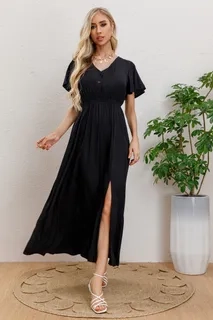 VESTIDO LARGO VISCOSA MUJER, MAXI VESTIDO 3328 - 3