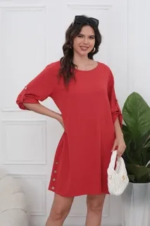 VESTIDO CORTO MUJER ALGODON. CAIDA LIVIANA. COLORES LISOS 0071 - 1