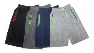 SHORT ALGODON DEPORTIVO NIÑOS BOLSILLOS CIERRE 753 - 2
