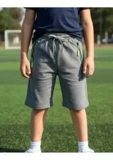 PACK 3 SHORT ALGODON DEPORTIVO NIÑOS BOLSILLOS 753 - 5