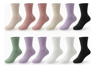 PACK 12 PARES CALCETA DEPORTIVA PREMIUM BAMBU ALGODON. MUJER - 2