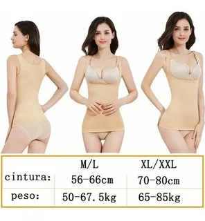 CAMISETA MUSCULOSA MUJER FAJA REDUCTORA NYLON COMPRESION 517 - 9