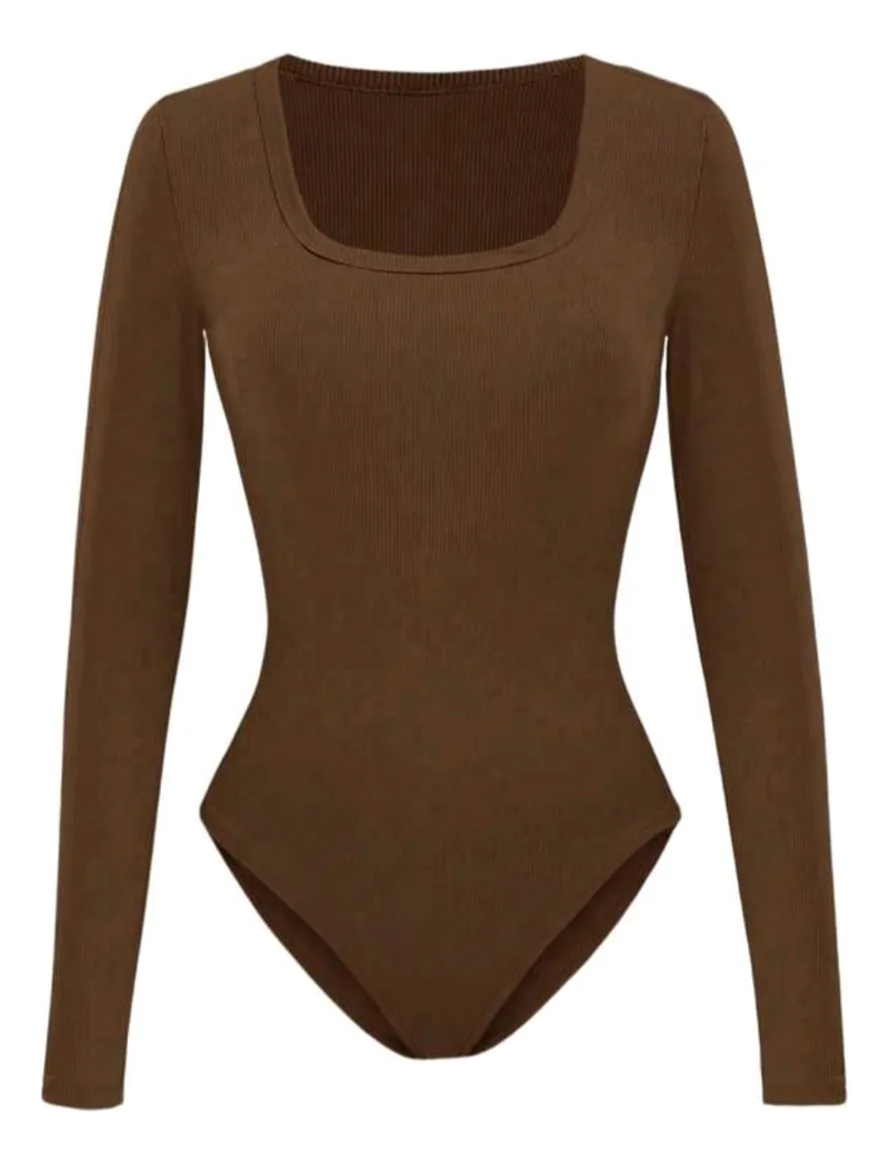 BODY MUJER MANGA LARGA AJUSTABLE MODELADOR. ACANALADO 667 - 3