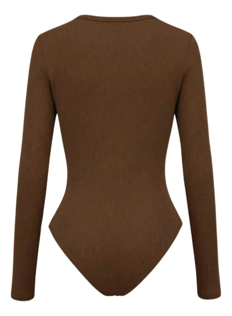 BODY MUJER MANGA LARGA AJUSTABLE MODELADOR. ACANALADO 667 - 4