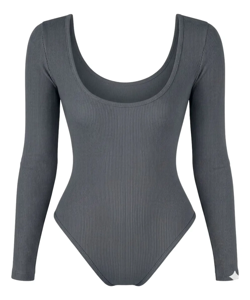 BODY MUJER MANGA LARGA AJUSTABLE MODELADOR. ACANALADO 667 - 5