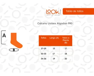 PACK 6 PARES, CALCETAS UNISEX ALGODON, COLORES SURTIDOS 990 - 8