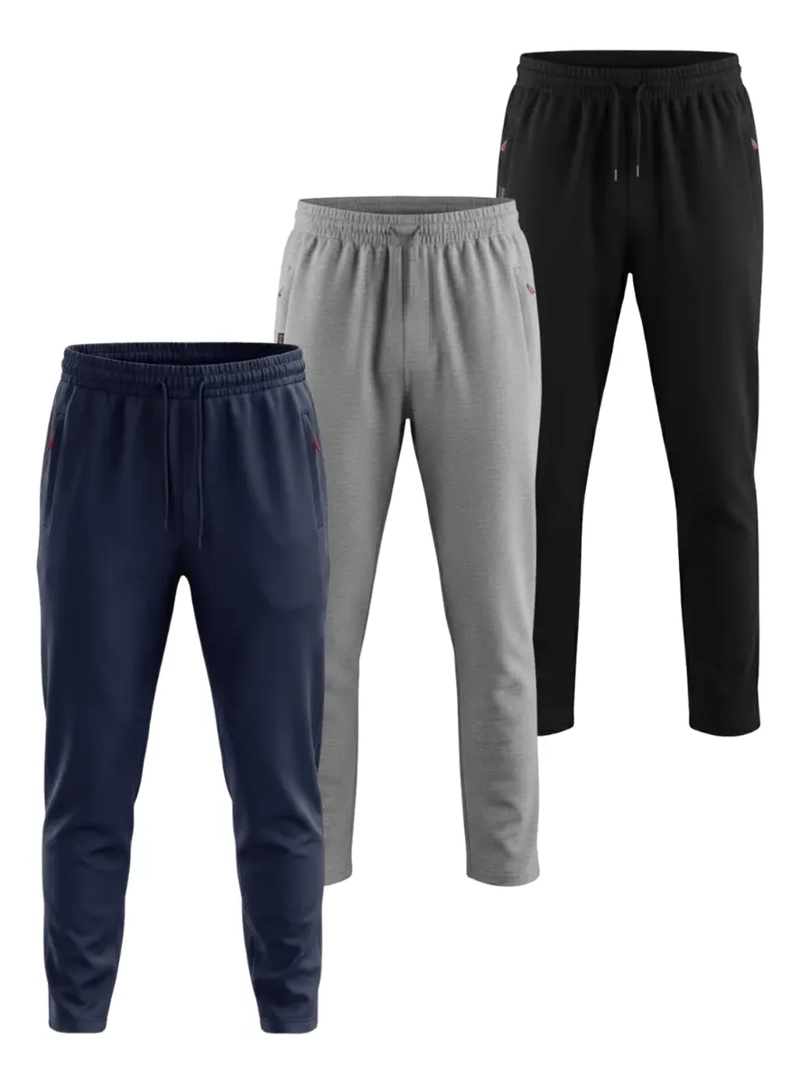 PACK 3 PANTALON BUZO HOMBRE ALGODON JOGGER DEPORTIVO OFERTA! 901 - 1