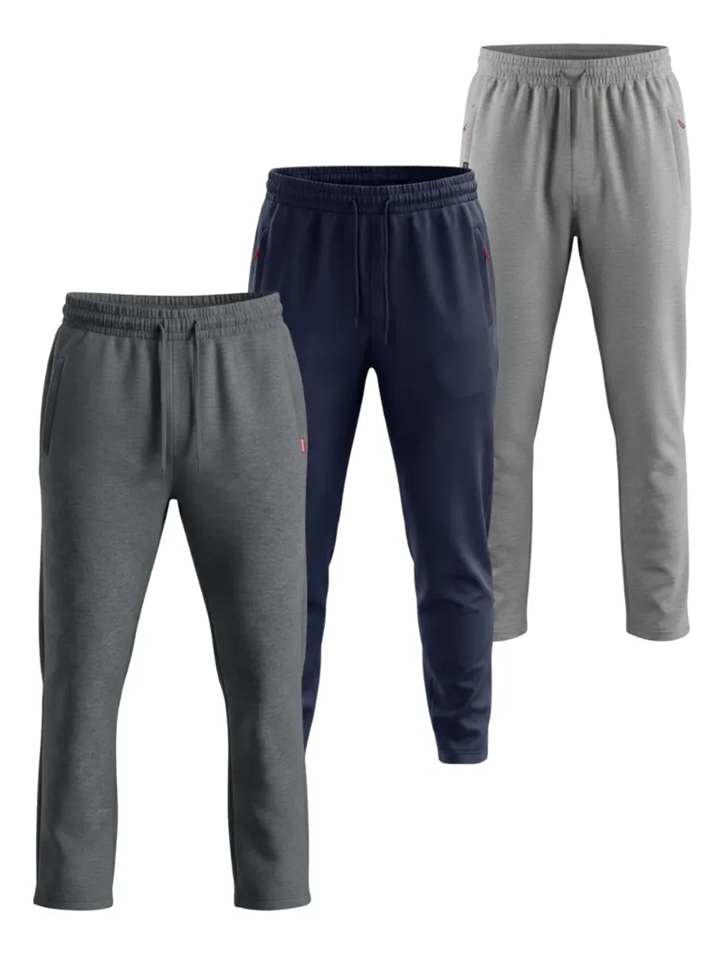 PACK 3 PANTALON BUZO HOMBRE ALGODON JOGGER DEPORTIVO OFERTA! 901 - 2