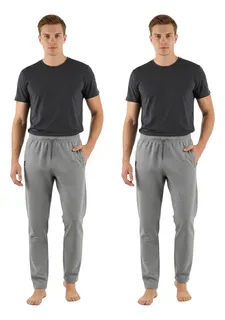 PACK 2 JOGGER PANTALON BUZO HOMBRE ALGODON VERANO. SIN POLAR 901 - 1