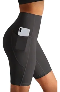 CALZA CORTA MUJER, SHORT DEPORTIVO TIRO ALTO, BOLSILLOS 0358 - 2