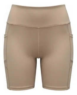 CALZA CORTA MUJER, SHORT DEPORTIVO TIRO ALTO, BOLSILLOS 0358 - 3