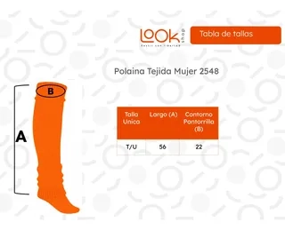 POLAINA LANA INVIERNO ABRIGADORAS MUJER NIÑAS COLORES 2548 - 4