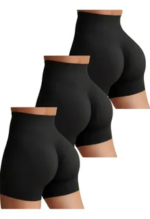 PACK 3 SHORT ALGODON CORTO. TIPO CALZA, MUJER. GYM. COLEGIO 485 - 1