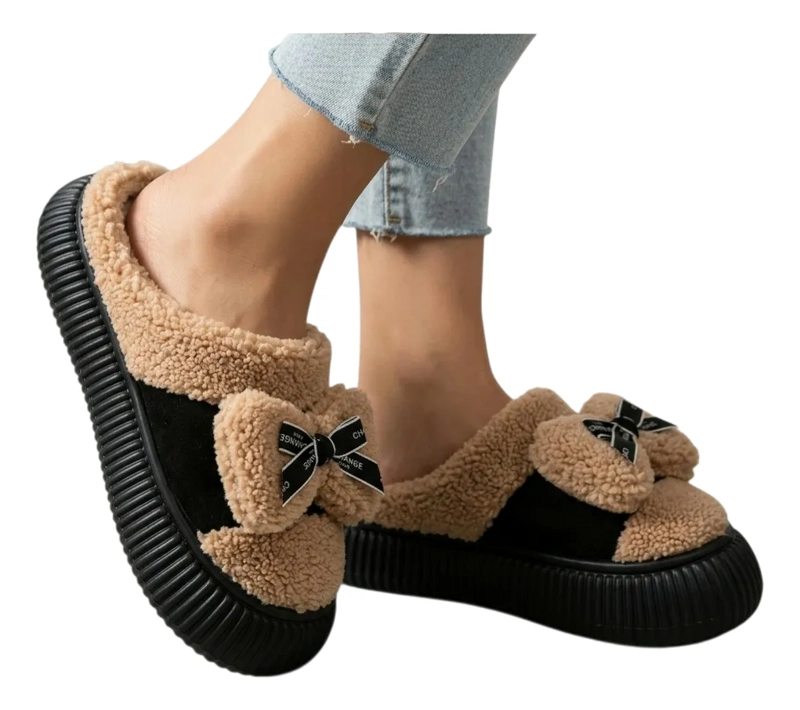 ZAPATILLA DE DESCANSO FORRADA CHIPORRO COMODA ZAPATO INVIERN 121 - 1