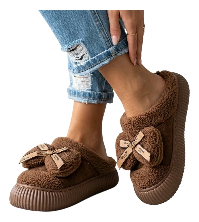 ZAPATILLA DE DESCANSO FORRADA CHIPORRO COMODA ZAPATO INVIERN 121 - 1