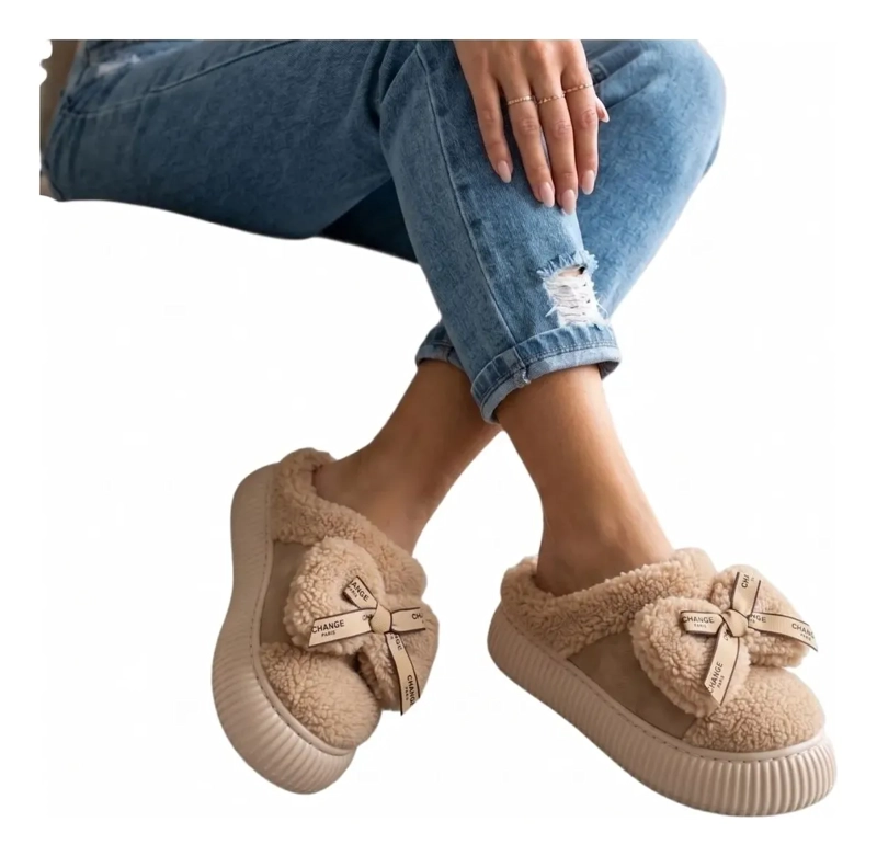 ZAPATILLA DE DESCANSO FORRADA CHIPORRO COMODA ZAPATO INVIERN 121 - 1