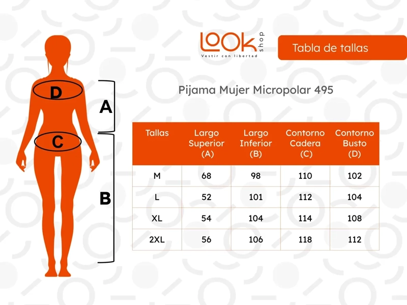 PIJAMA MUJER MICROPOLAR. FLAMENGO. DOS BOTONES 495 - 6
