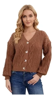 SWEATER MUJER MANGA GLOBO ACANALADO. COLORES. VARIEDADES 7027 - 1