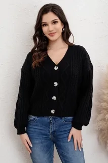 SWEATER MUJER MANGA GLOBO ACANALADO. COLORES. VARIEDADES 7027 - 2