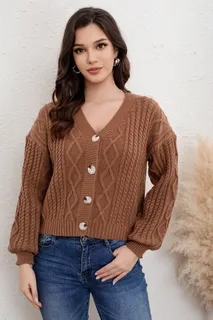 SWEATER MUJER MANGA GLOBO ACANALADO. COLORES. VARIEDADES 7027 - 3