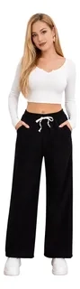PANTALON MUJER RECTO TIRO ALTO. WIDE. COLORES 115 - 1