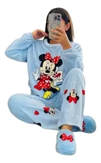 PIJAMA MUJER POLAR. INVIERNO CALIDAD PREMIUM 024 - 2