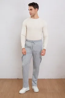 PANTALON BUZO RECTO CARGO HOMBRE INVIERNO. JOGGER JUVENIL. 7159 - 2