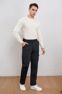 PANTALON BUZO RECTO CARGO HOMBRE INVIERNO. JOGGER JUVENIL. 7159 - 3