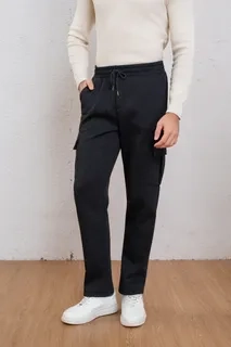 PANTALON BUZO RECTO CARGO HOMBRE INVIERNO. JOGGER JUVENIL. 7159 - 4