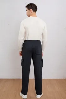 PANTALON BUZO RECTO CARGO HOMBRE INVIERNO. JOGGER JUVENIL. 7159 - 5