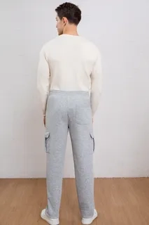 PANTALON BUZO RECTO CARGO HOMBRE INVIERNO. JOGGER JUVENIL. 7159 - 5