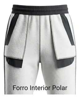 PANTALON BUZO RECTO CARGO HOMBRE INVIERNO. JOGGER JUVENIL. 7159 - 6