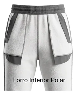 PANTALON BUZO RECTO CARGO HOMBRE INVIERNO. JOGGER JUVENIL. 7159 - 6